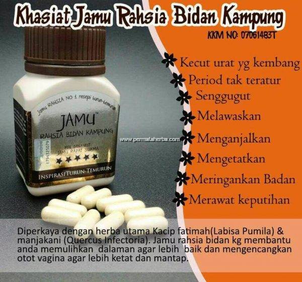 Jamu Rahsia Bidan Kampung Dengan gabungan beberapa herba ...
