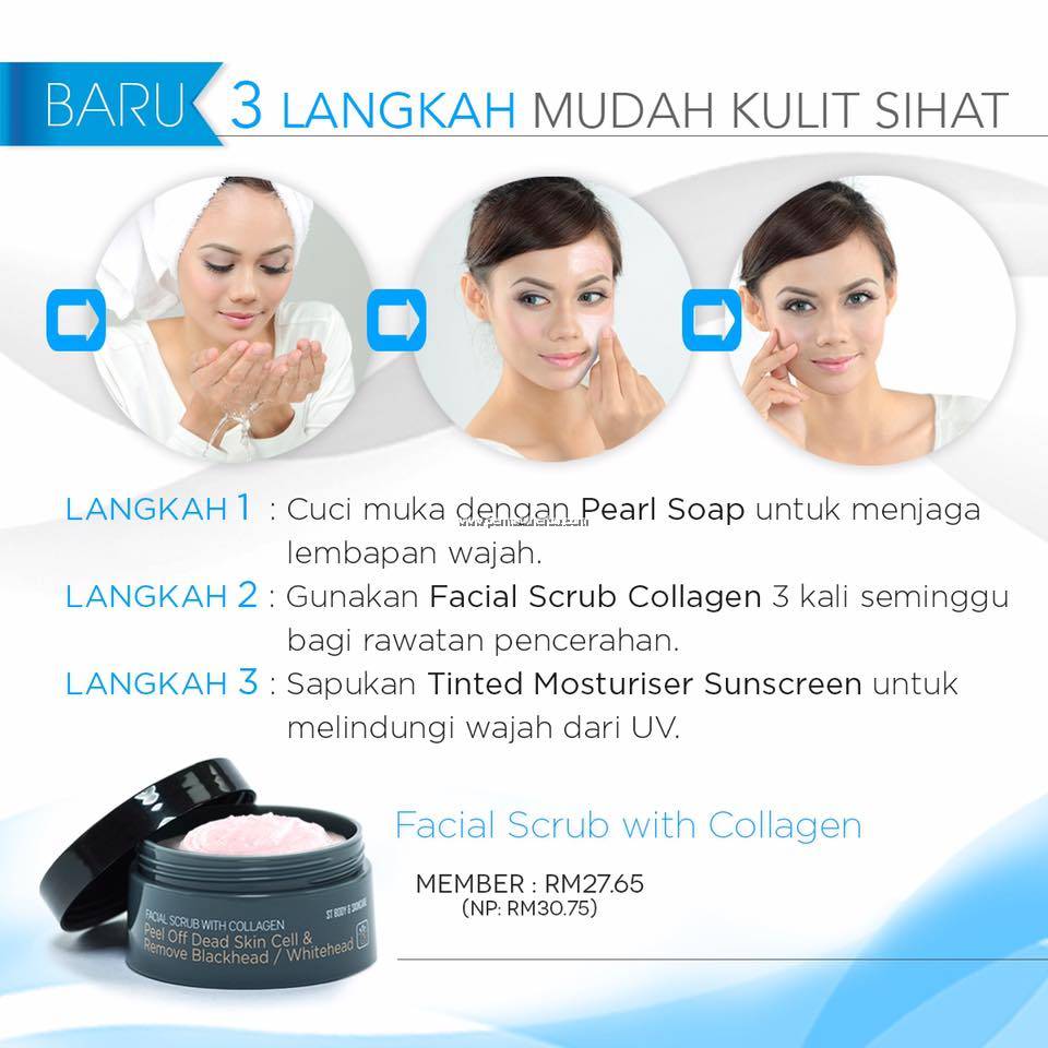 Sendayu Tinggi Facial Scrub with Collagen (70g) | Original ST