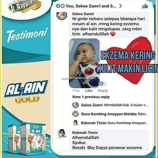 G Star R Rayyan Susu Kambing Al Ain Gold 400g Susu Untuk Bayi
