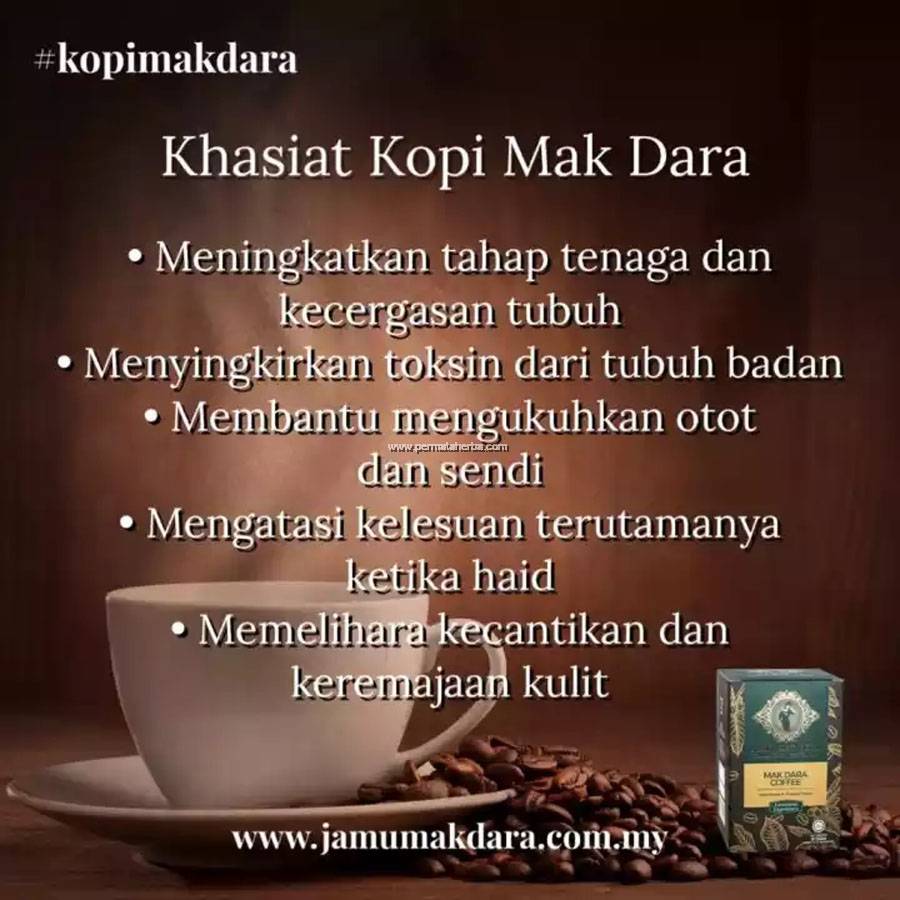 Jamu Mak Dara Coffee (15 Sachet) | Sweet Aroma & Pleasure ...