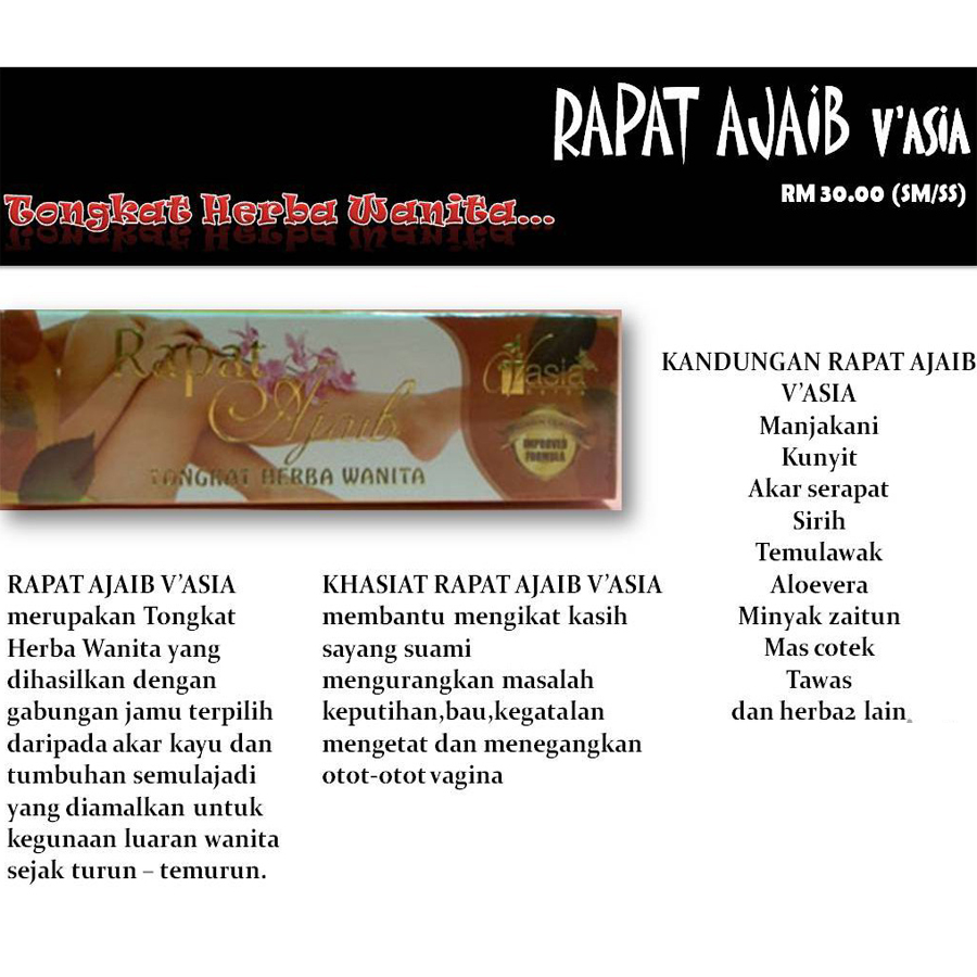 Vasia Rapat Ajaib Tongkat Herba Wanita Produk Pilihan Wanita Berkahwin