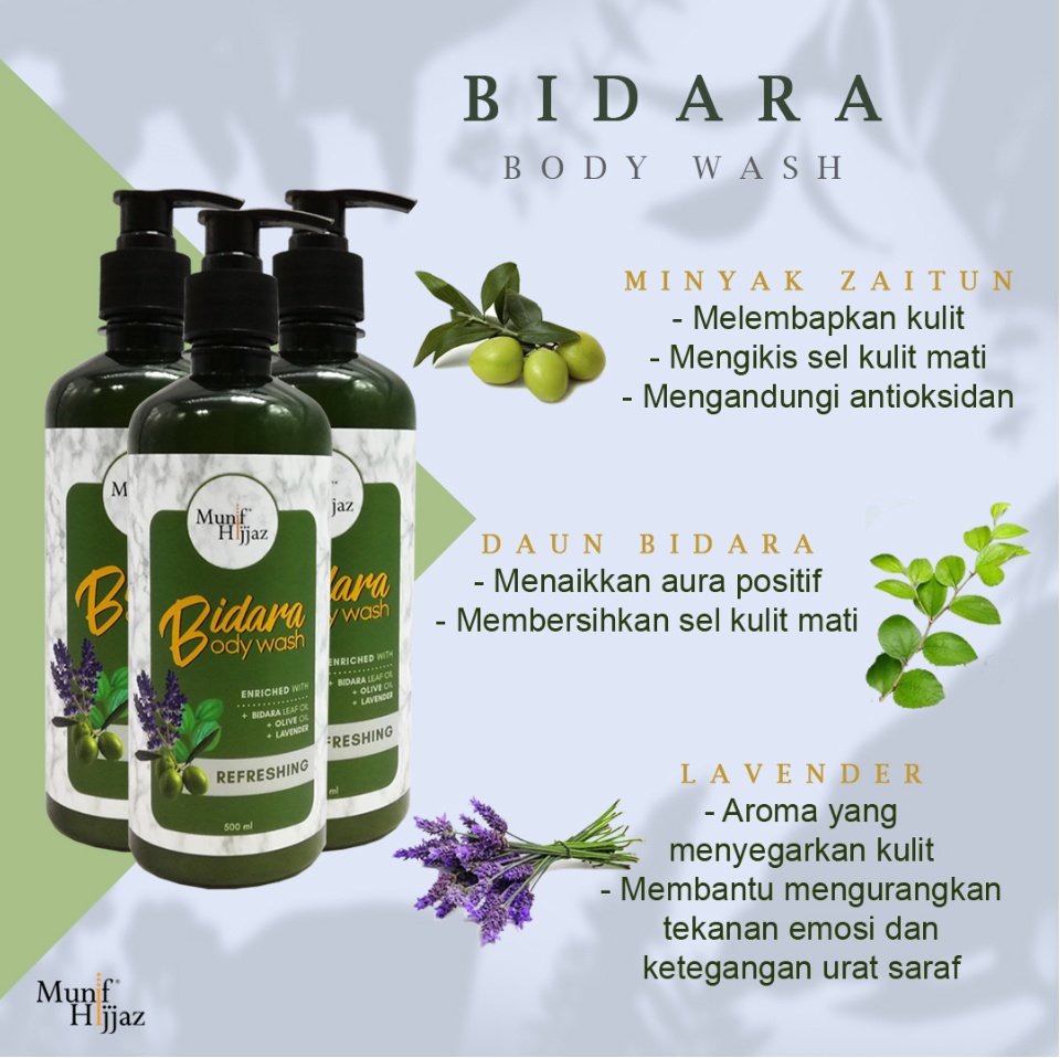 Munif Hijjaz- Bidara Body Wash (500ml) | Mandian Bidara