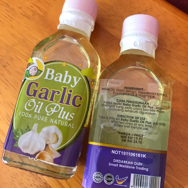 Baby Garlic Oil Plus (30ml)  100% Pure Natural