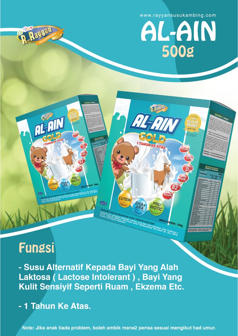 G Star R Rayyan Susu Kambing Al Ain Gold 400g Susu Untuk Bayi
