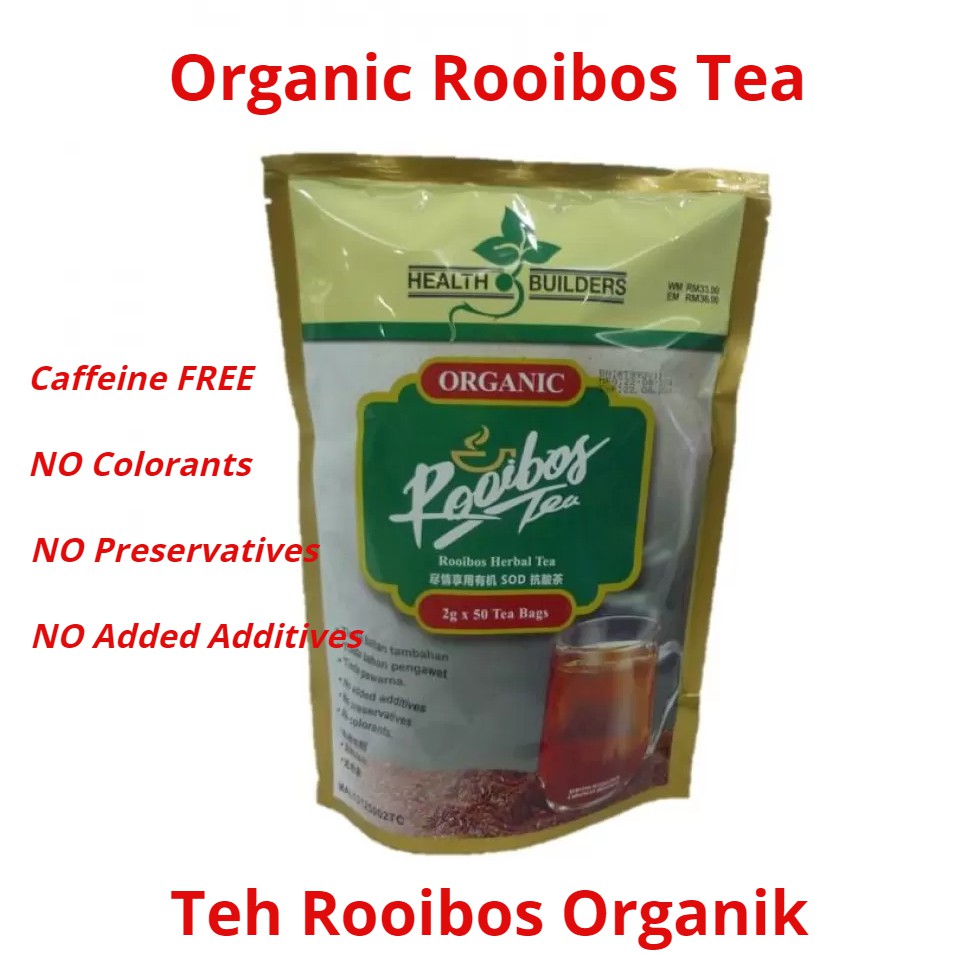 Health Builder Roiboss Tea Organic Herbal Tea